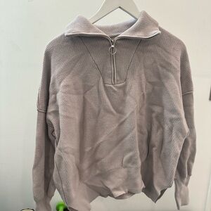 Cozy Ribbed Half-Zip Sweater